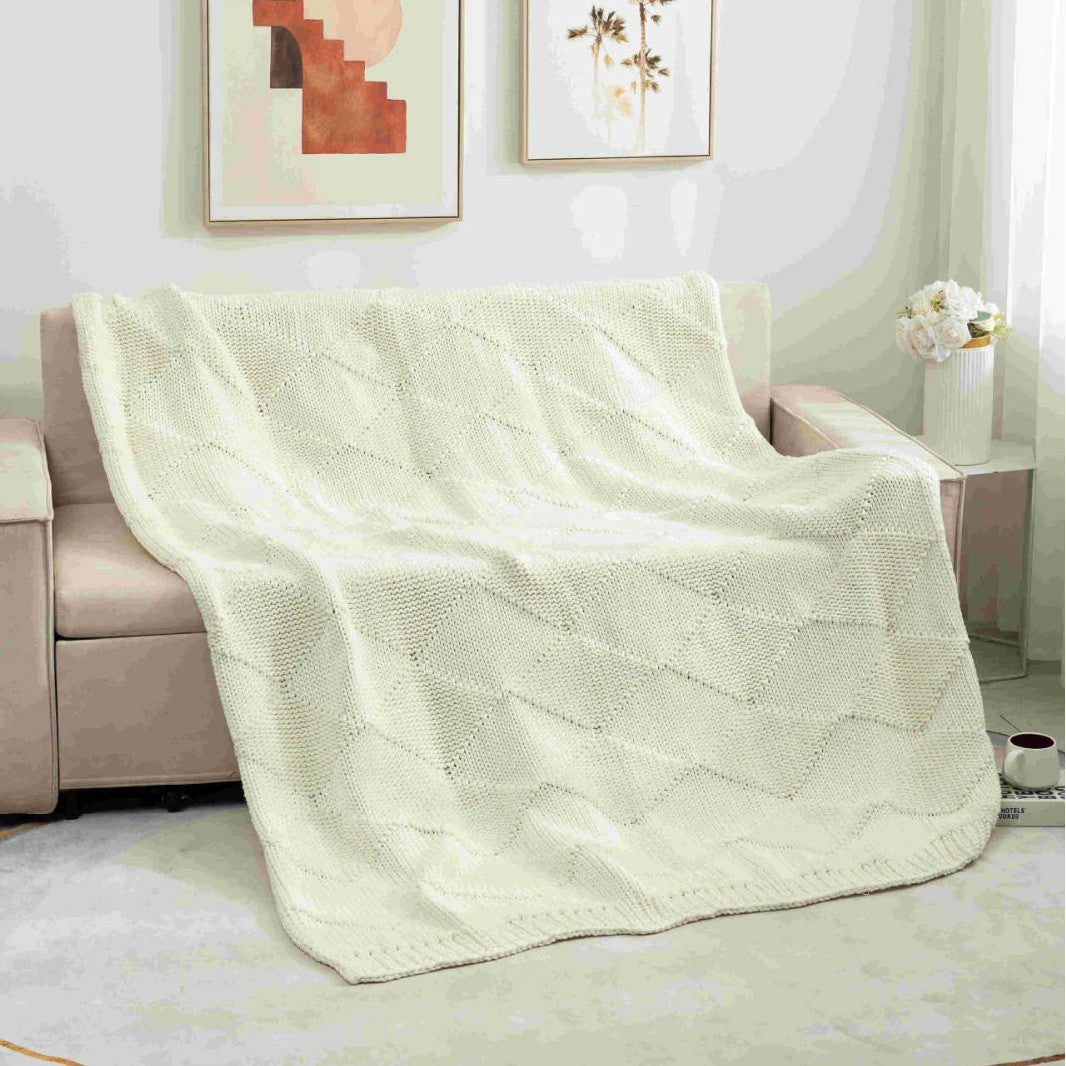Home Decorative Knitted Throw Blanket