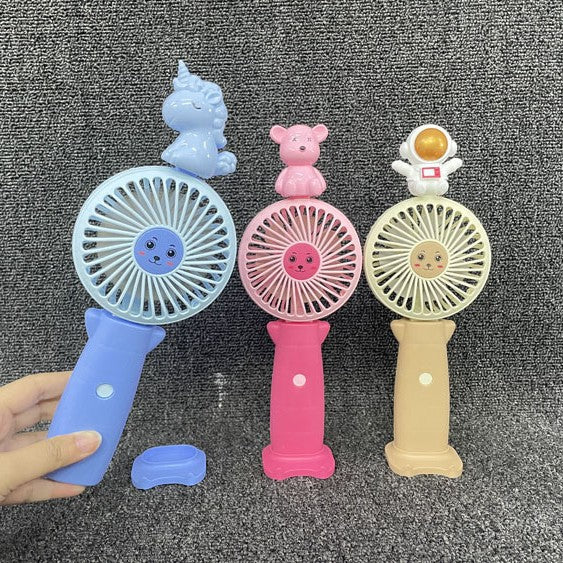 Unisex Portable Mini Hand Fan with Animal Figures Bowlift