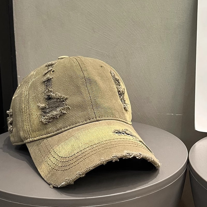 Men's Distressed Denim Cap Bowlift 1784188541