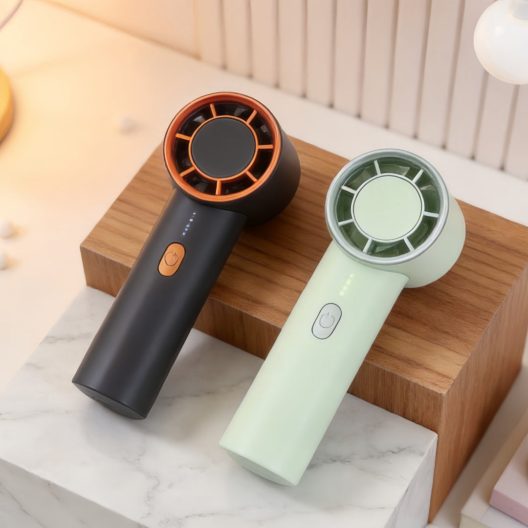 Women's portable mini fan with ergonomic design Bowlift