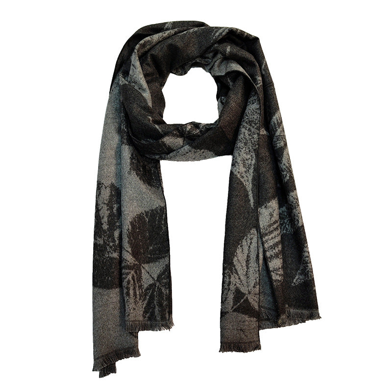 Women's Elegant and Warm Scarf with Modern Check Pattern Bowlift
