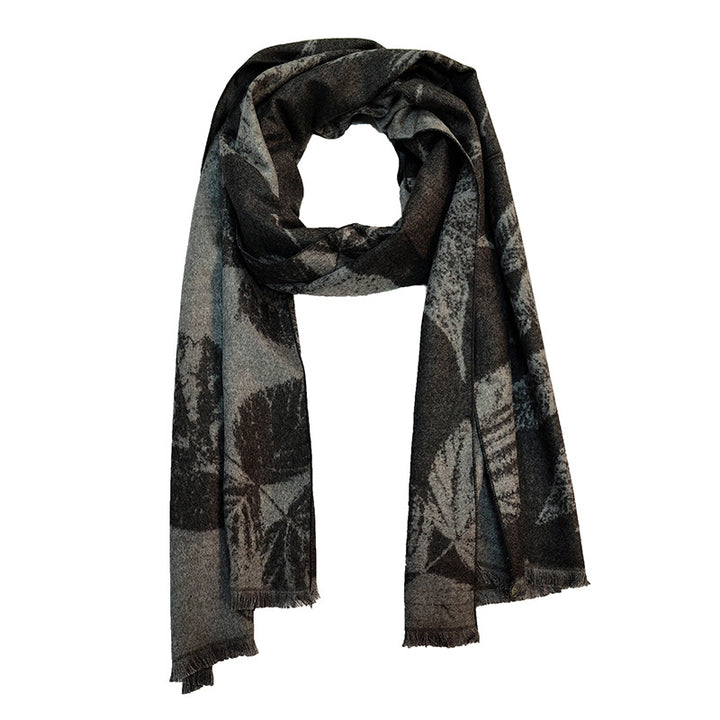 Women's Elegant and Warm Scarf with Modern Check Pattern Bowlift