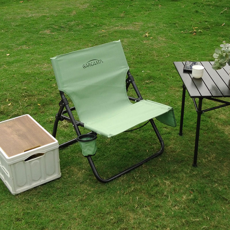 Women Comfortable Folding Chair with Cup Holder Bowlift