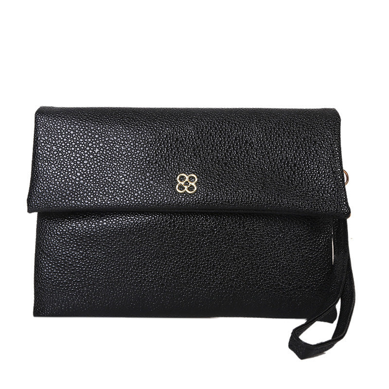 Elegant Textured Wristlet Clutch Bowlift