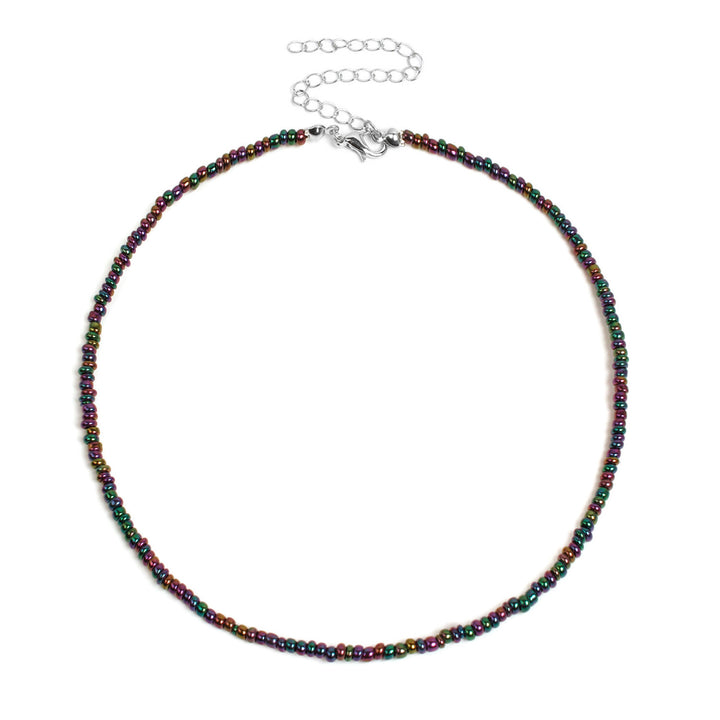 Colorful Beaded Choker Necklace Bowlift