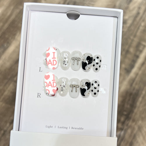 Cartoon-Themed Decorative Press-On Nail Set Bowlift