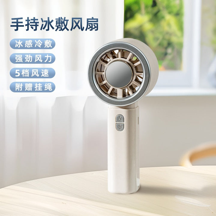 Women Portable Mini Cooling Fan with USB Connection and 5 Speeds Bowlift