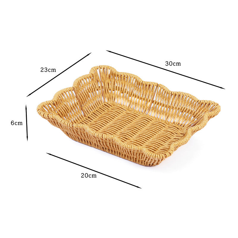 Decorative Woven Fruit Basket Bowlift