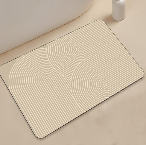 Unisex Stylish Geometric Pattern Bath Mat Bowlift