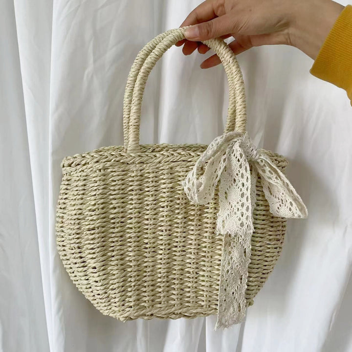 Handmade straw handbag Bowlift