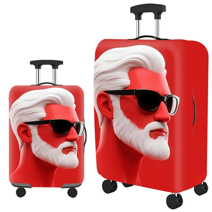 Artistic Cat-Themed Hard Shell Suitcase Bowlift