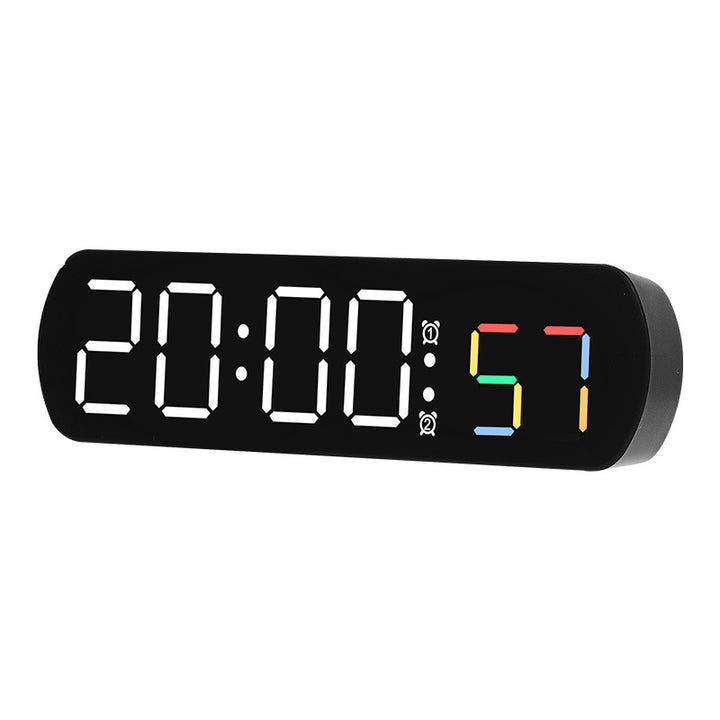 Digital radio alarm clock with multicolored LED display Bowlift