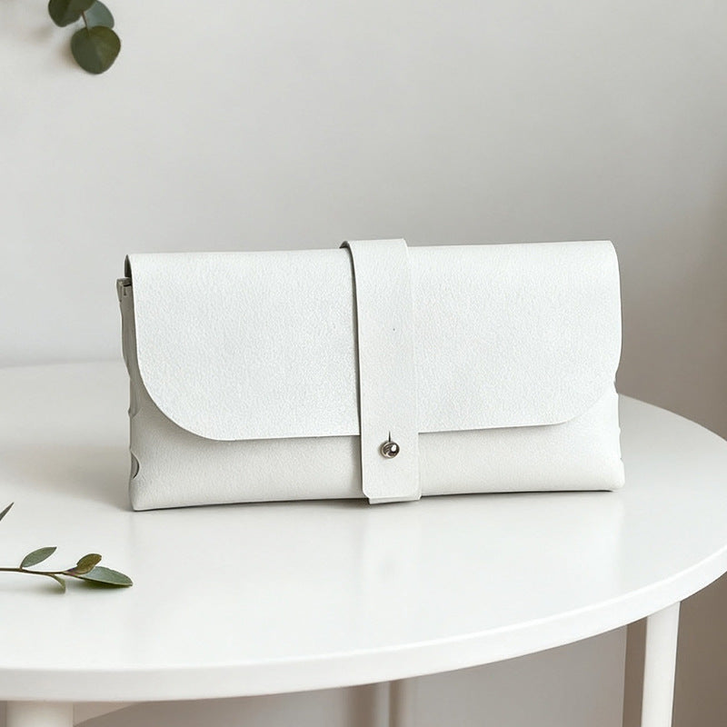 Elegant Faux Leather Clutch Bag Bowlift