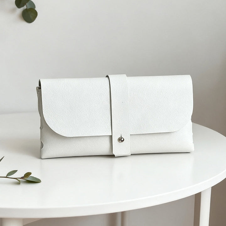 Elegant Faux Leather Clutch Bag Bowlift