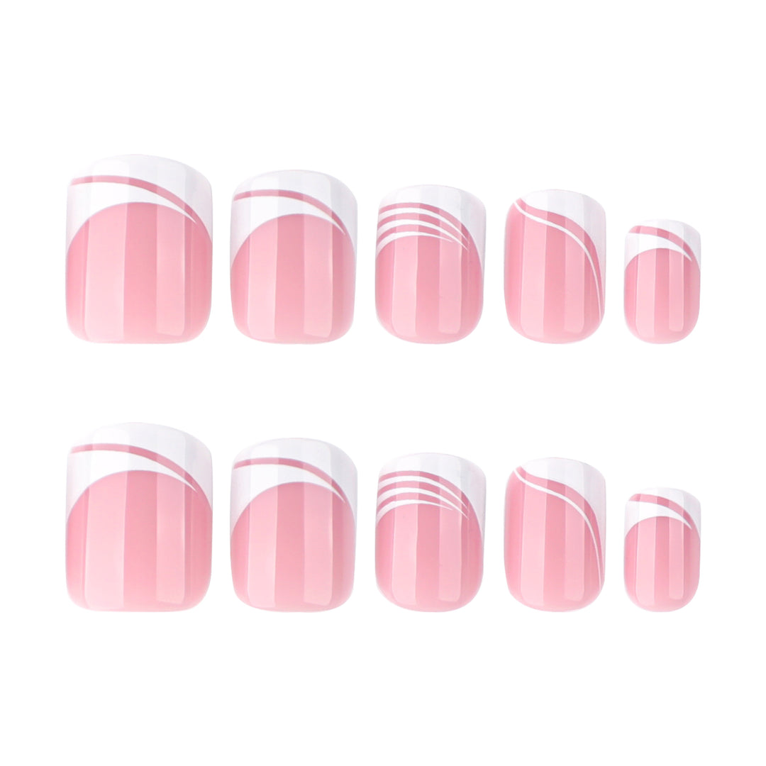 Artful Nail Art with Elegant Lines Bowlift
