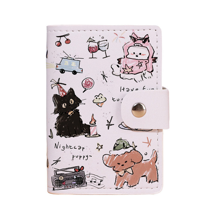Cute Cartoon Cat-Themed Passport Holder Bowlift