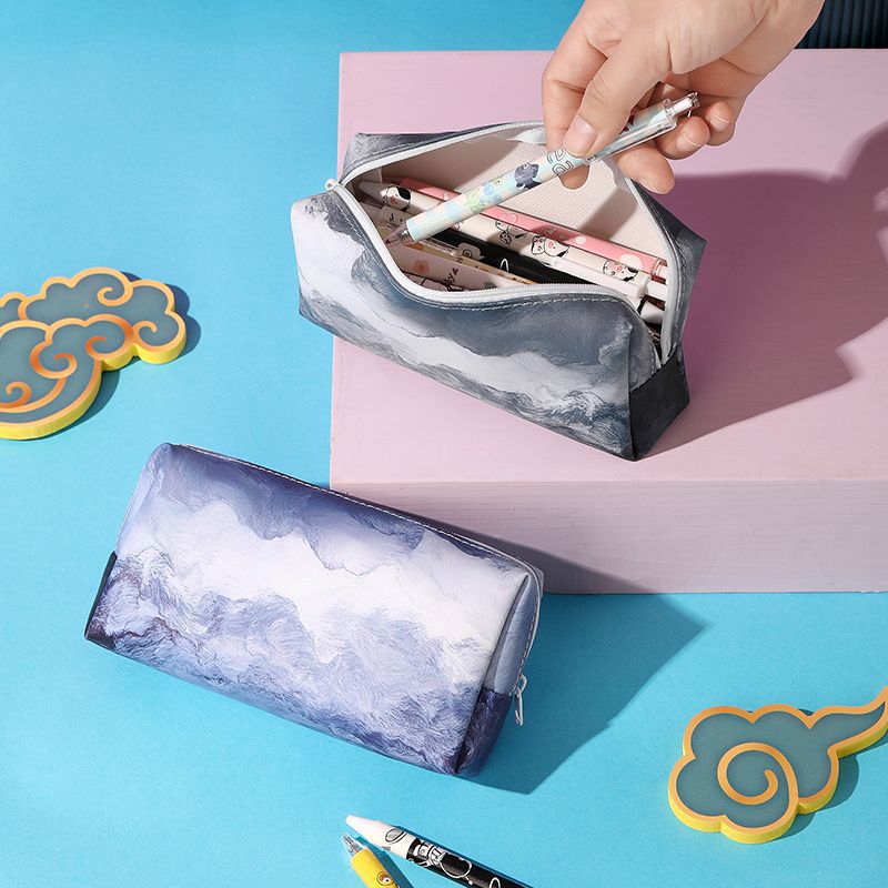Artistic Watercolor Print Pencil Case Bowlift