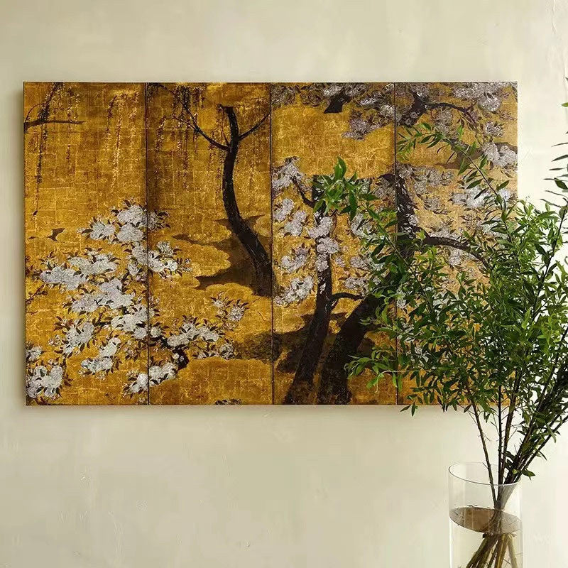 Traditional Japanese Folding Screen Art