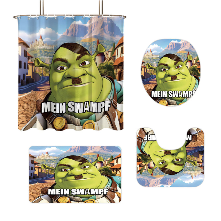 Cartoon Character Bathroom Decor Set Bowlift