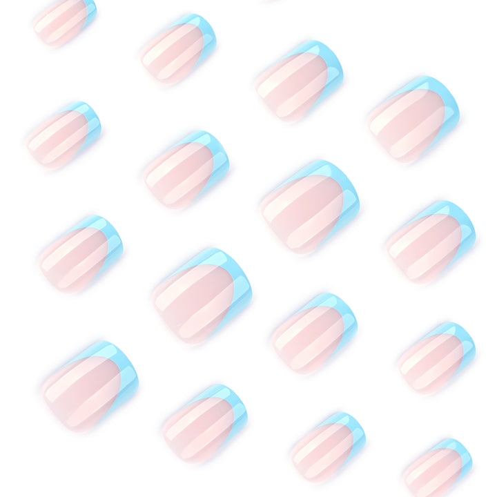 Elegant Manicure Artificial Nails with Pastel Colors Bowlift