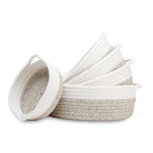 Women High-Quality Storage Basket Set made of Natural Cotton Material Bowlift