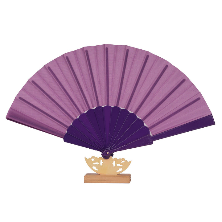 Women's artistic hand fan with filigree wooden handle Bowlift