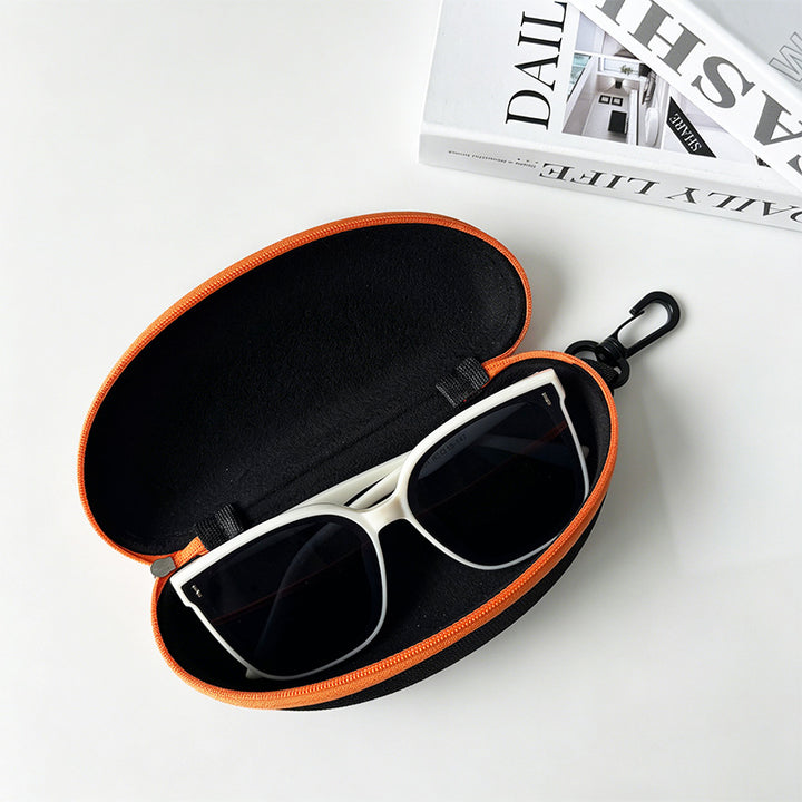 Hardshell Zippered Sunglasses Case with Carabiner Protective EVA Shell Bowlift
