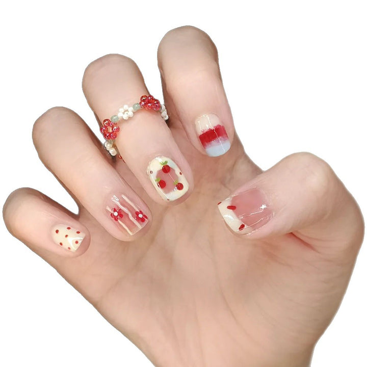 Creative Cartoon-Themed Press-On Nails Bowlift