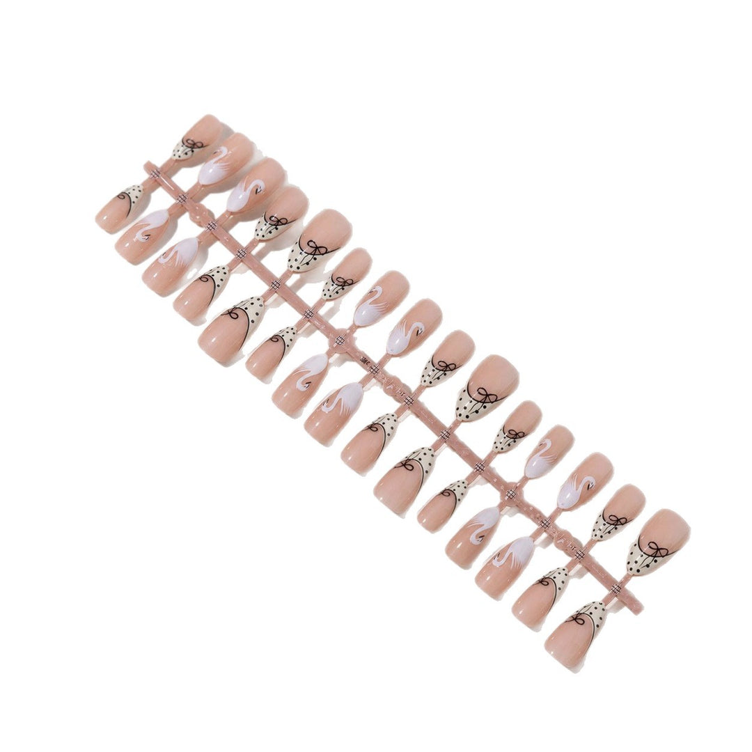 Artistic Decorative Press-On Nail Tips Bowlift