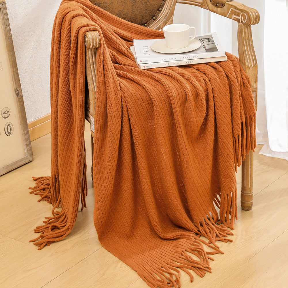 Ladies cozy knit blanket Bowlift