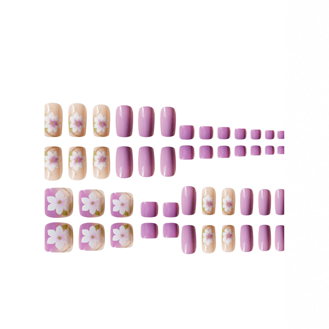 Premium Floral Design Pedicure Set Bowlift