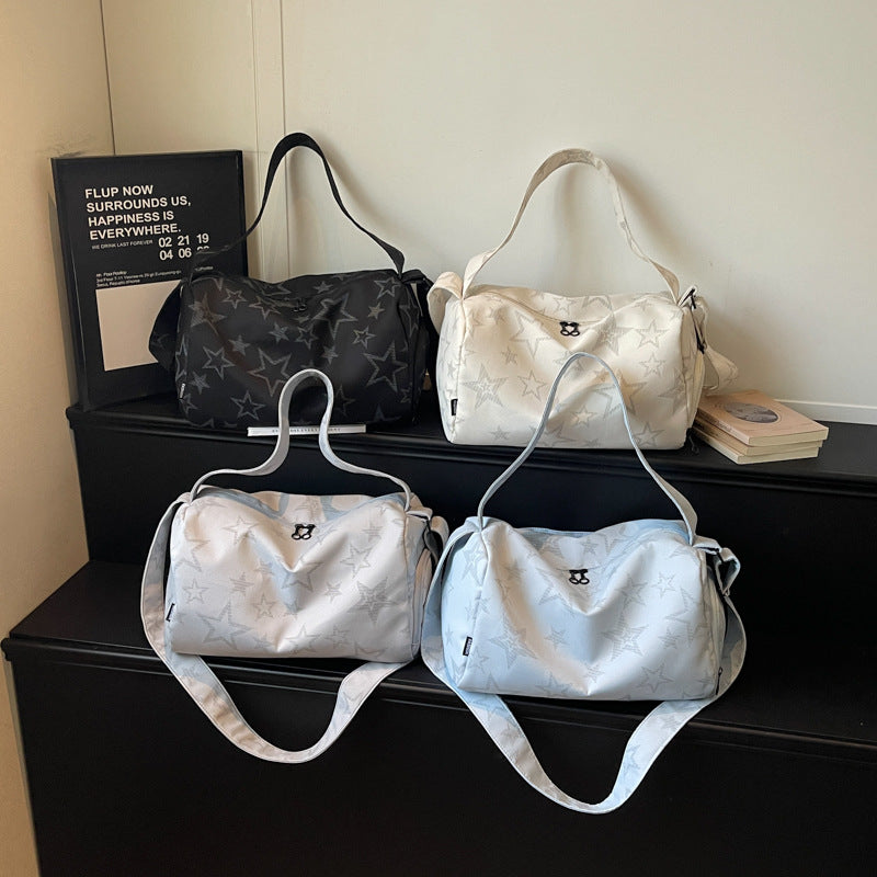 Women's Sports Bag Bowlift with Stylish Star Pattern