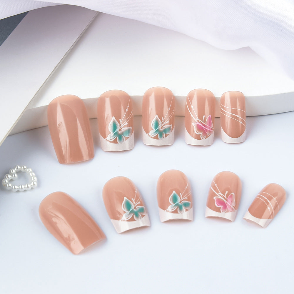 Elegant Floral Design Nail Art Set Bowlift