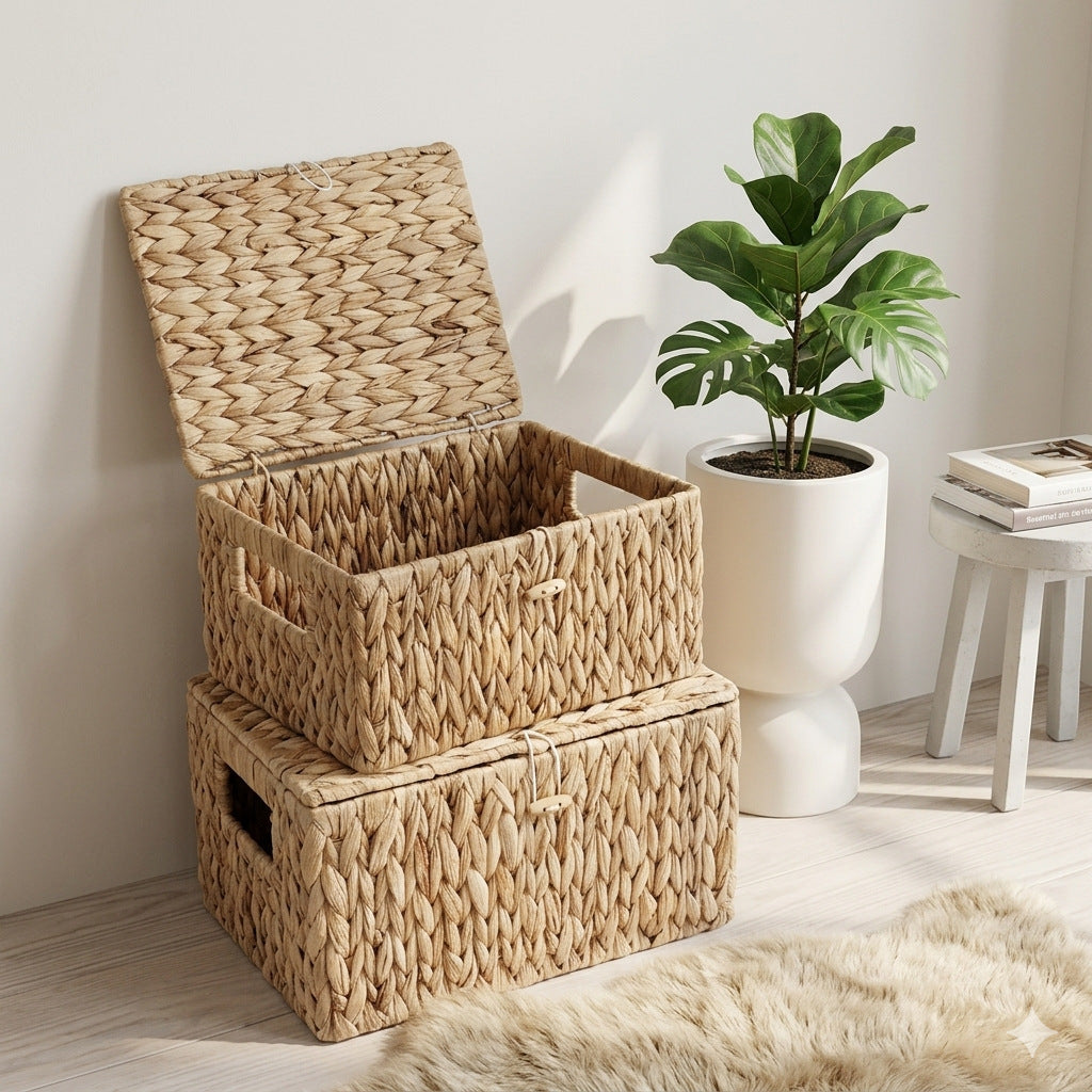 Handcrafted Storage Basket Made of Natural Materials Bowlift