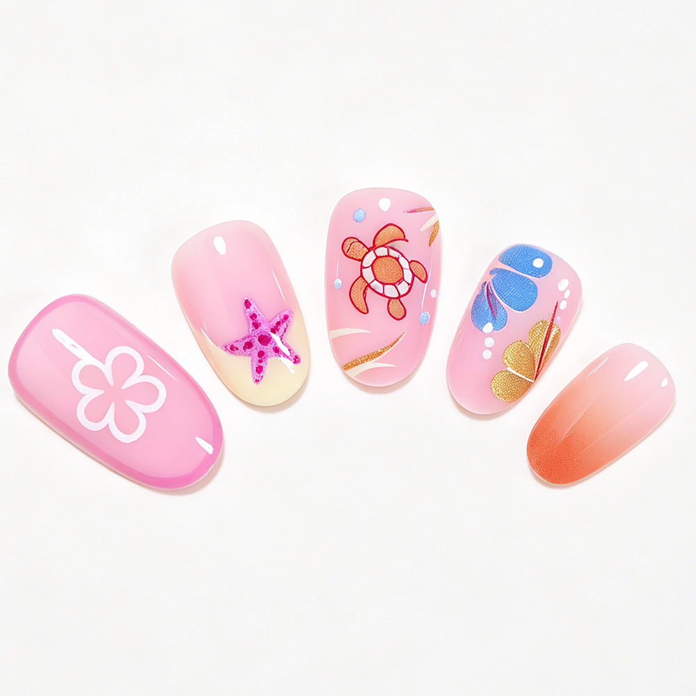Whimsical Ocean Animal Nail Art Set Bowlift