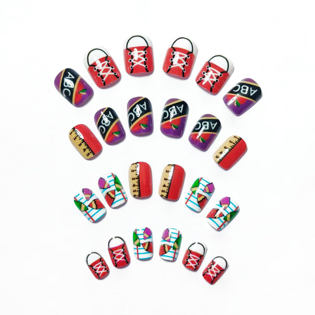 Creative Educational Theme Nail Art Bowlift