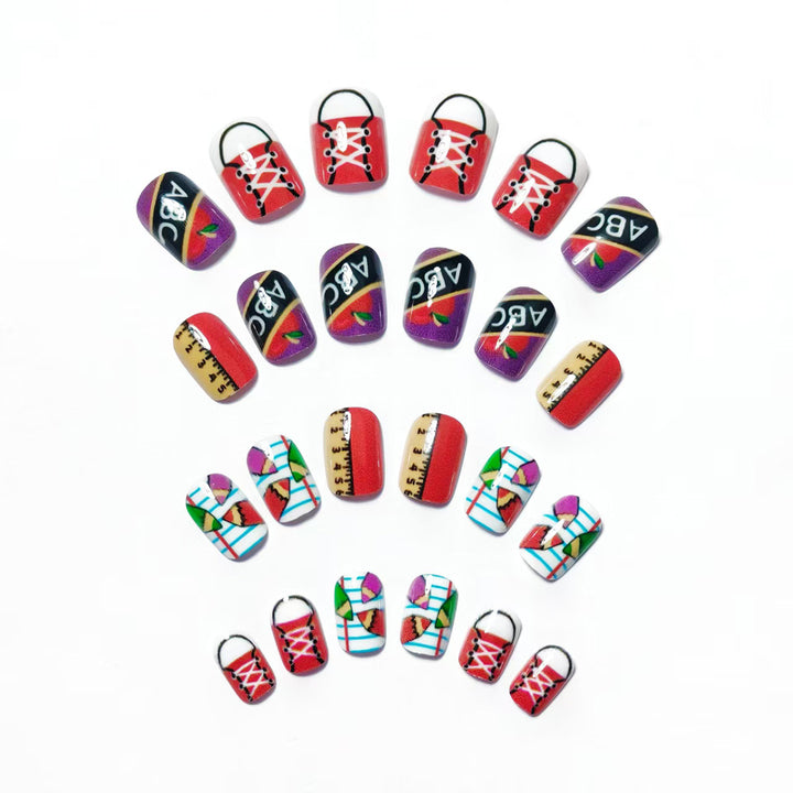 Creative Educational Theme Nail Art Bowlift
