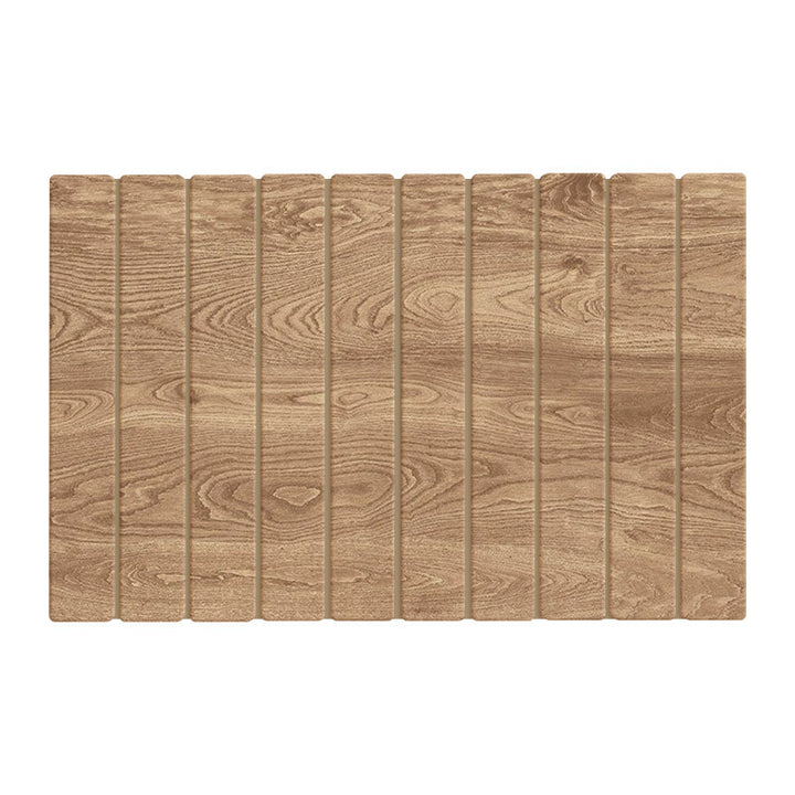 Elegant Wooden Slatted Bathroom Mat