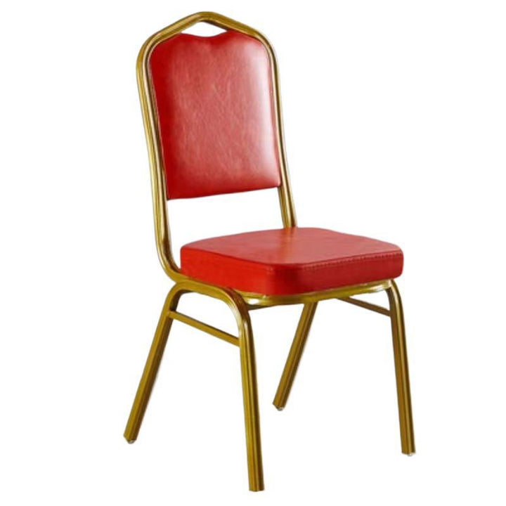 Elegant Upholstered Dining Chair with Gold Frame Bowlift