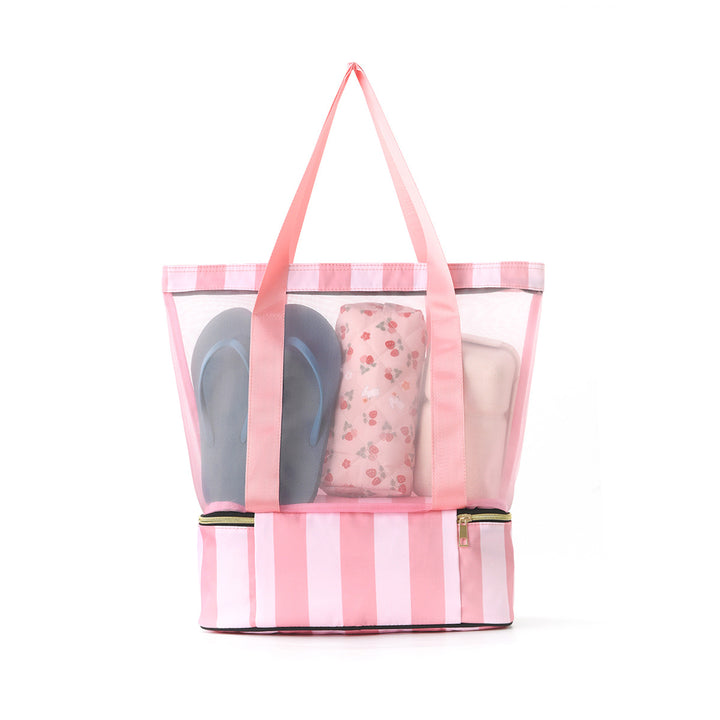Beach bag with see-through design and large storage Bowlift