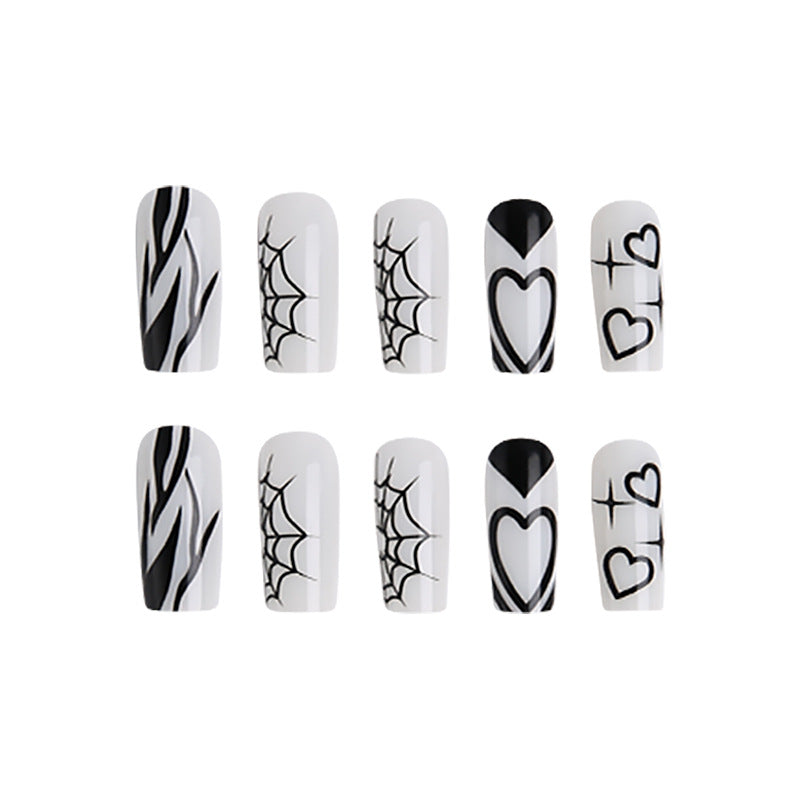Artificial nails in modern Gothic style Bowlift