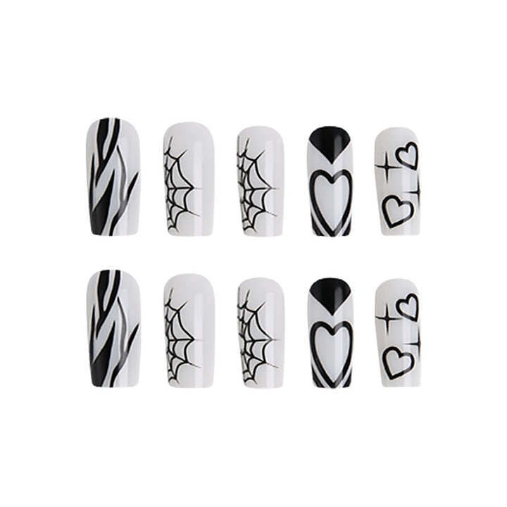 Artificial nails in modern Gothic style Bowlift