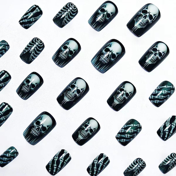Gothic Skull and Bone Nail Art Set Bowlift