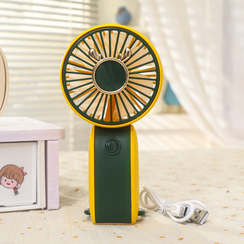 Women Portable Handheld Fan with Flexible Tilt Mechanism Bowlift