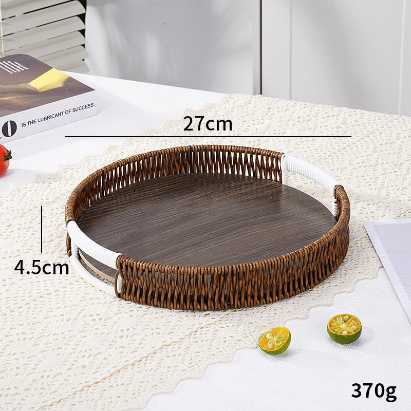 Stylish Handwoven Serving Tray Bowlift