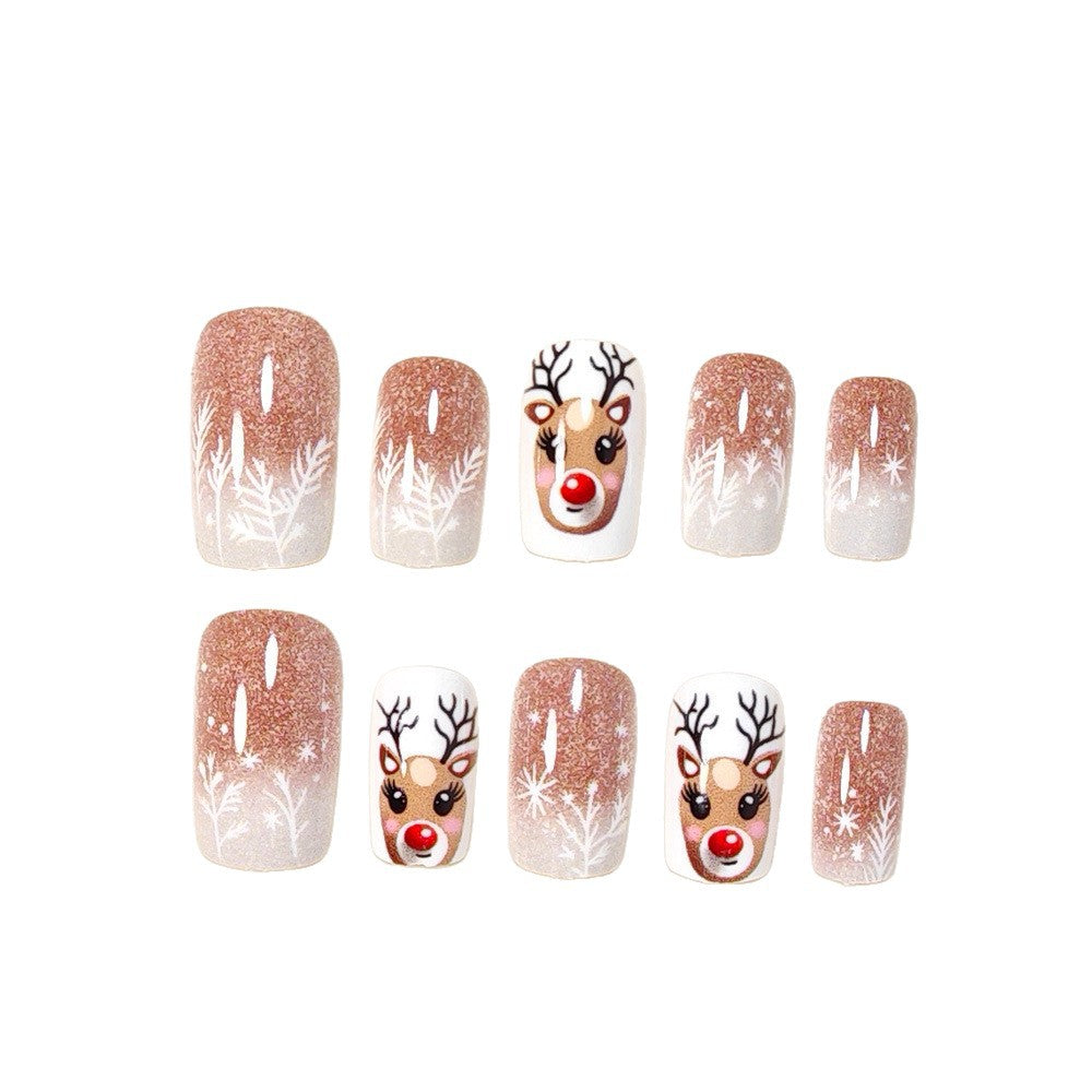 Festive Themed Press-On Nail Art Bowlift