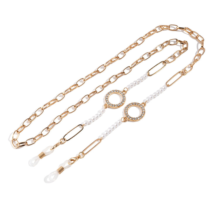 Decorative Pearl-Linked Eyewear Chain Bowlift