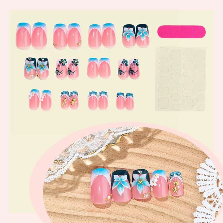 Decorative Floral Nail Art Extensions Bowlift 1787913768