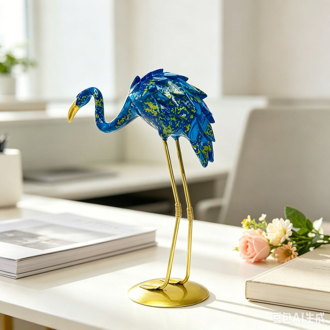 Decorative Flamingo Sculpture Bowlift