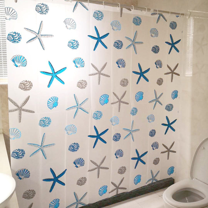 Coastal-Inspired Shower Curtain Bowlift